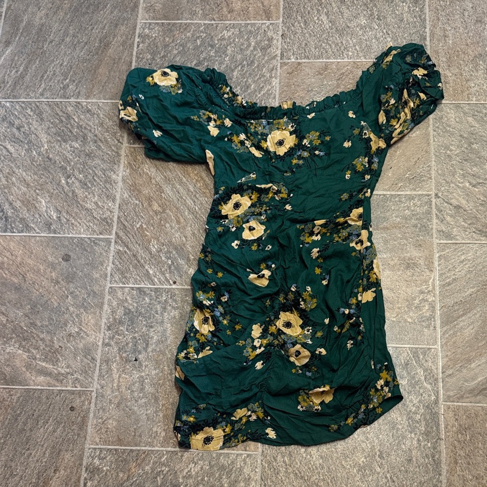 Urban Outfitters Green Floral Dress